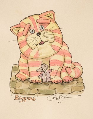 Lot 139 - Firmin (Peter Arthur, 1928-2018). Bagpuss, 2001, pen, ink and watercolour