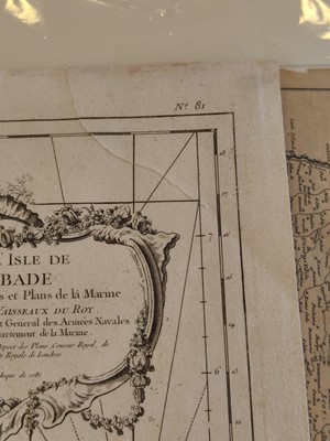 Lot 70 - Barbados. Bellin (Jacques Nicolas), Carte de L'Isle de La Barbade, 1758