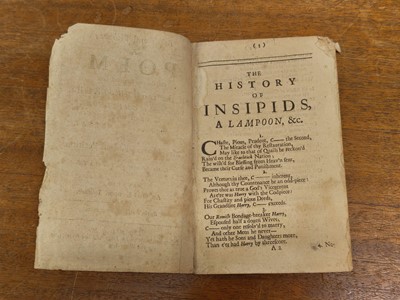 Lot 262 - Swift (Jonathan). Baucis and Philemon. A Poem. On the ever lamented loss of the two yew-trees, 1709