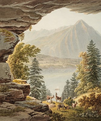 Lot 20 - Switzerland. An album of 35 fine colour aquatint Swiss views after Wetzel, circa 1820 -1830