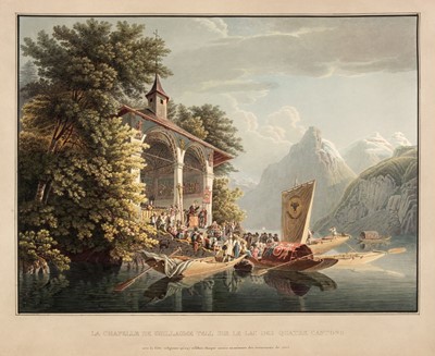 Lot 20 - Switzerland. An album of 35 fine colour aquatint Swiss views after Wetzel, circa 1820 -1830
