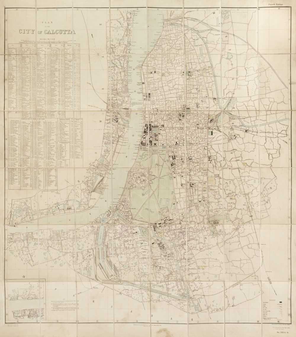 Lot 83 - Calcutta. Plan of the City of Calcutta, 1901