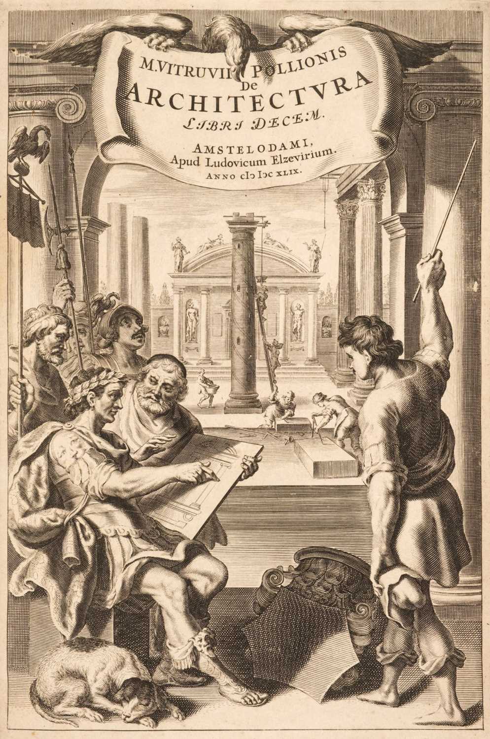 Vituvrius Lot 322 - Vitruvius Pollio (Marcus). De Architectura