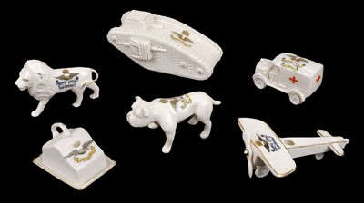 Lot 510 - Crested China. A large collection of Airship and RNAS crested china