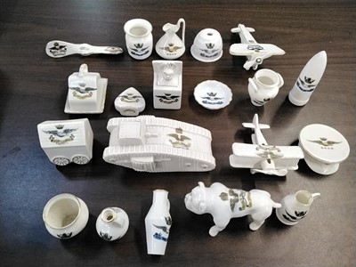 Lot 510 - Crested China. A large collection of Airship and RNAS crested china