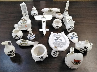 Lot 510 - Crested China. A large collection of Airship and RNAS crested china