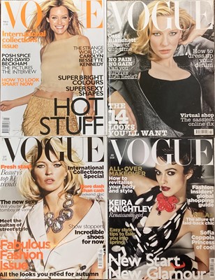 Lot 420 - Vogue. A collection of approximately 160 UK issues of Vogue magazine, 1990-2015