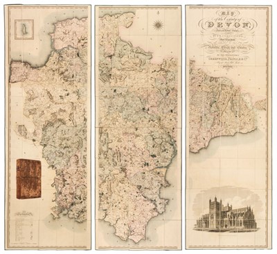 Lot 128 - Devon. Greenwood (C. & J.), Map of the County of Devon from an Actual Survey..., 1827