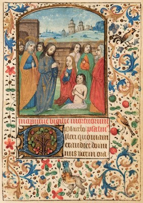 Lot 248 - Illuminated Book of Hours, on vellum, probably Northern France or Flanders, circa 1490-1500