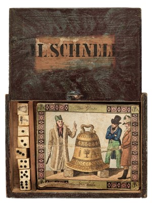 Lot 498 - Table Game. Der Schimmel, 1826, five hand coloured lithographs