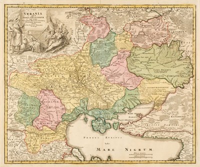 Lot 183 - Ukraine. Homann (J. B.), Ukrania quae et Terra Cosaccorum..., circa 1720