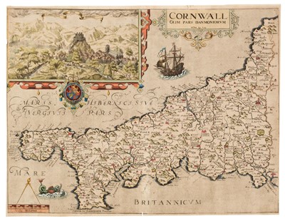 Lot 123 - Cornwall. Kip (William), Cornwall olim pars Danmoniorum [1610]