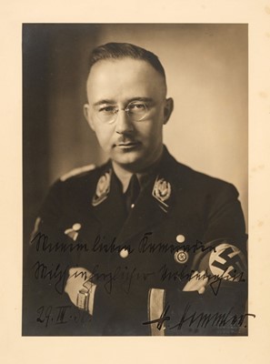 Lot 268 - Himmler (Heinrich, 1900-1945), Signed Photograph, ‘H. Himmler’, 29 March 1936