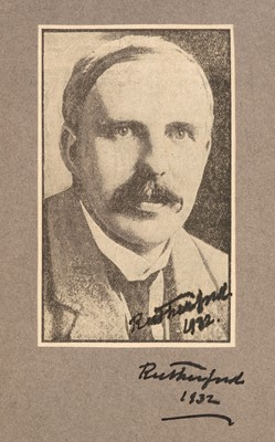 Lot 264 - Rutherford (Ernest, 1871-1937), Double-Signed Portrait, ‘Rutherford’, 1932