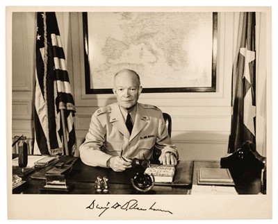 Lot 280 - Eisenhower (Dwight D., 1890-1969), Signed Photograph, ‘Dwight D. Eisenhower’, 1951