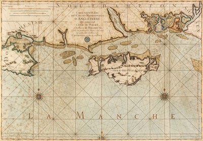 Lot 182 - The Solent. Carte Particuliere des Costes Meridionales d'Angleterre..., 1750