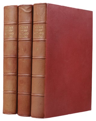 Lot 406 - Kipling (Rudyard). Poems 1886-1929, 3 volumes, London: Macmillan & Co, 1929