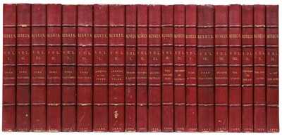 Lot 376 - Ruskin (John). The Works, 20 volumes, London: Chatto & Windus, 1871-82