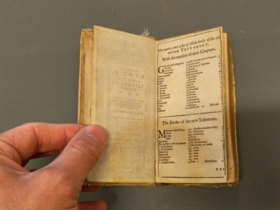 Lot 332 - Embroidered Binding. The Holy Bible: Containing the Old Testament and the New, Amsterdam, 1644