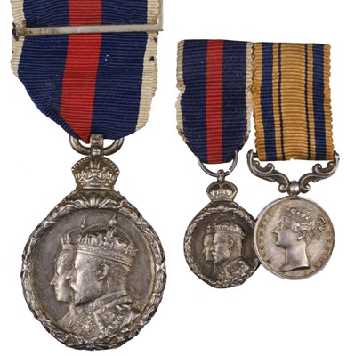 Lot 158 - Zulu War. 1902 Coronation Medal with South Africa 1877-79 and 1902 Coronation miniature dress medals