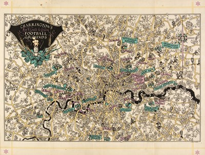 Lot 164 - Miller (Linden). Charrington's Map and Guide to London Football Grounds, 1930 - 1931