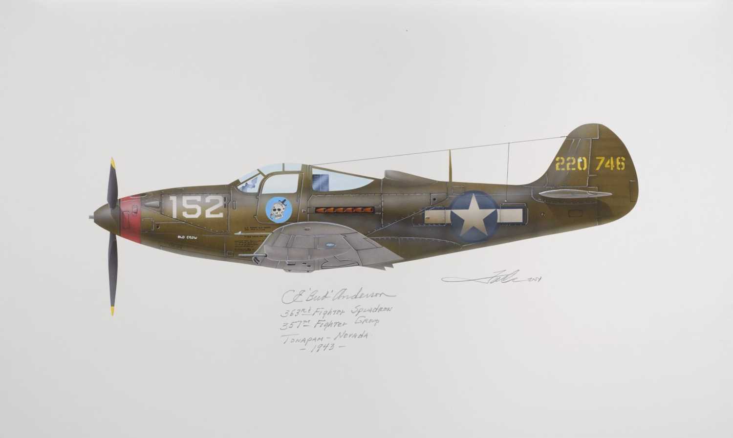 Lot 308 - Valo (John C., circa 1963). Bell P-39Q