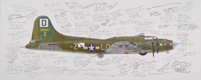 Lot 309 - Valo (John C., circa 1963). Boeing B-17F Flying Fortress, 100th Bomb Group / 418th Bomb Squadron