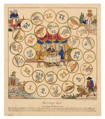 Lot 501 - Table Games. Neues Gänsespiel, Nürnberg: G.N. Renner, circa 1830