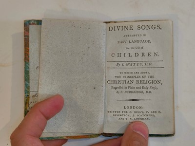 Lot 479 - Watts (Isaac). Divine Songs, 1798