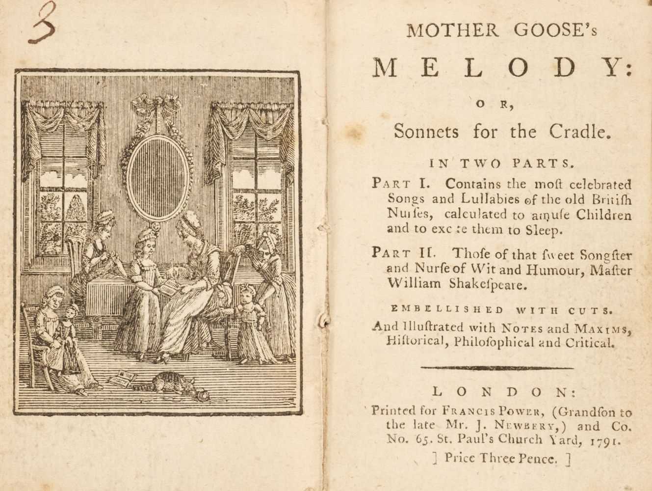 Lot 477 - Power (Francis, publisher). Mother Goose's Melody, 1791