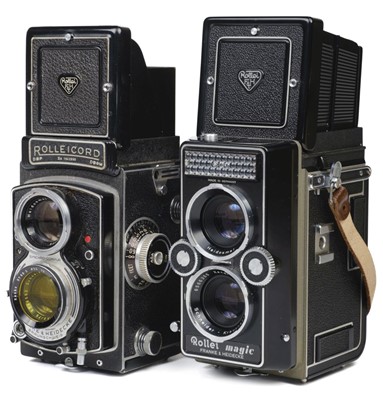 Lot 210 - Rolleicord Va Model K3E Type 2 and Rollei Magic I TLR 6x6cm medium format film cameras