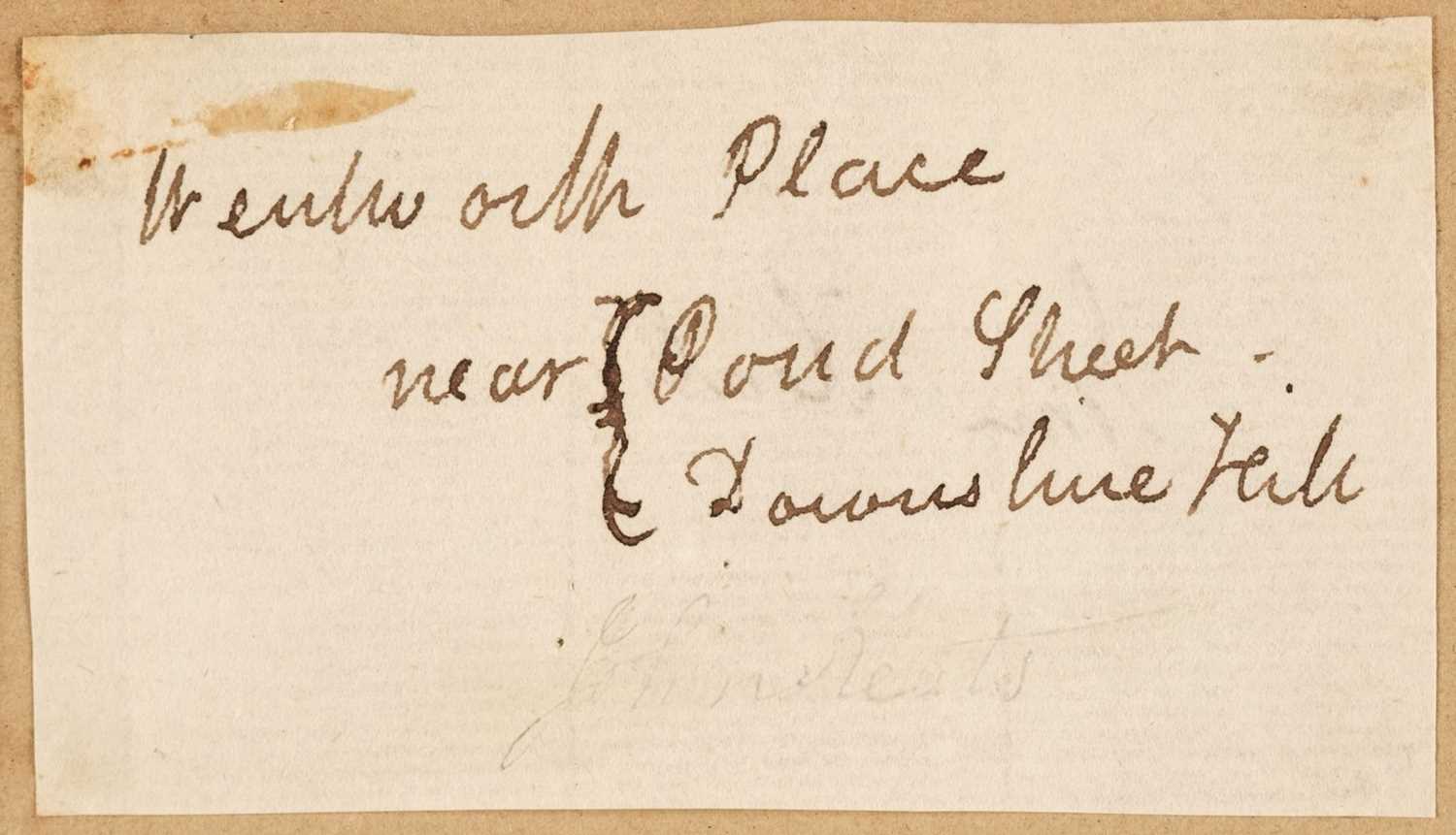 Autograph Address Lot 220 - Keats (John, 1795-1821), Autograph Address
