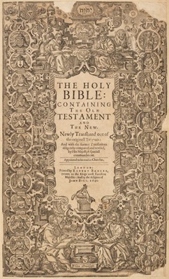 Lot 329 - Bible [English]. The Holy Bible: Containing the Old Testament and the New..., 1640