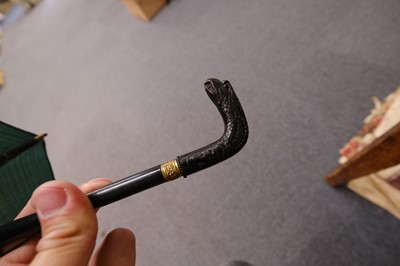 Lot 445 - Miniature Umbrella. A dolls' silk umbrella, Hobday & Francis, circa 1820-30