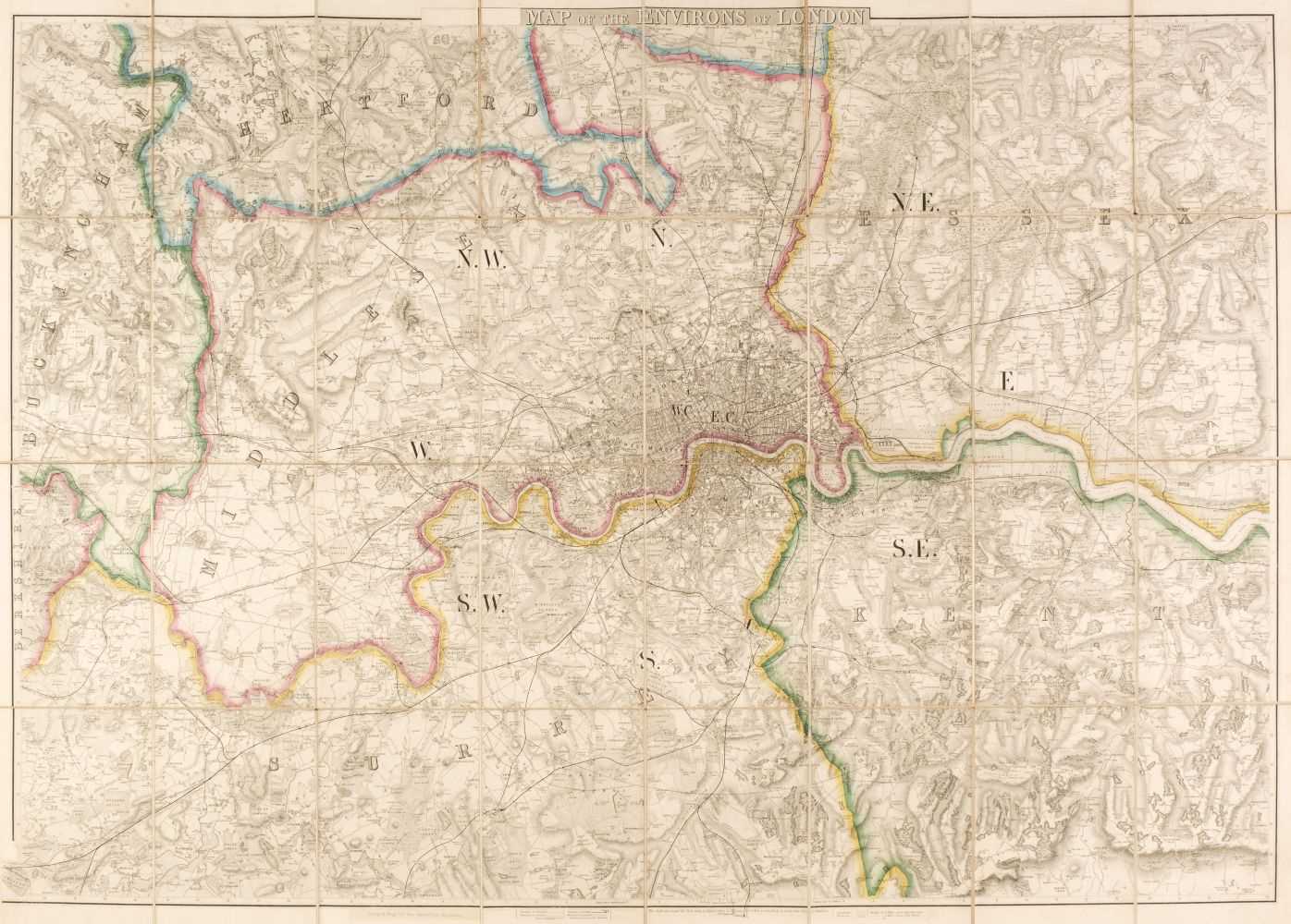 Lot 136 - Folding maps. A collection of 10 folding