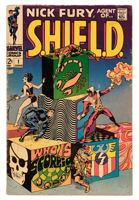 Lot 597 - Comics, inc. "Nick Fury, Agent of Shield" #1 (Marvel, 1968) and "The Forever People" #1 (DC, 1971)