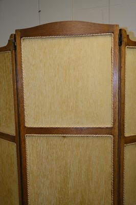 Lot 525 - Pearson (John, 1859-1930, style of). An Arts & Crafts tri-fold screen, circa 1900