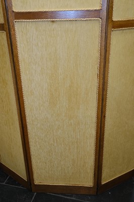 Lot 525 - Pearson (John, 1859-1930, style of). An Arts & Crafts tri-fold screen, circa 1900