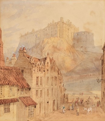 Lot 191 - Scottish School. Edinburgh Castle, 19th century