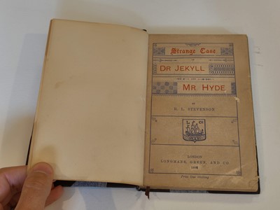 Lot 454 - Stevenson (Robert Louis). Strange Case of Dr Jekyll and Mr Hyde, 1st edition, 1886