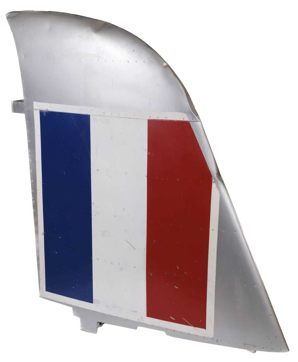 Lot 355 - Gloster Meteor. The iconic Royal Air Force Gloster Meteor tail fin