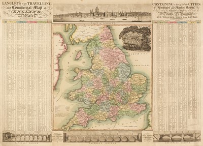 Lot 149 - Langley (Edward & Belch William). Langley's new travelling and commercial map of England..., 1817