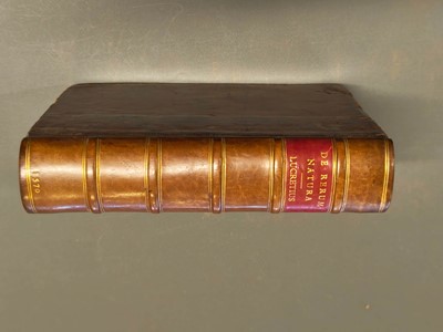 Lot 278 - Lucretius  De Rerum Natura, libri VI, Paris: Jean Bienné, 1570