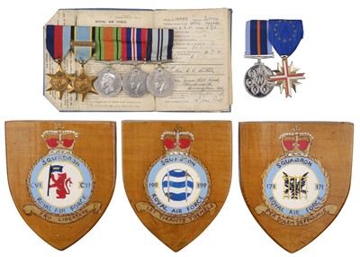 Lot 106 - WWII RAF Medals. Warrant Officer Brian Sutton, 106 Squadron, Royal Air Force