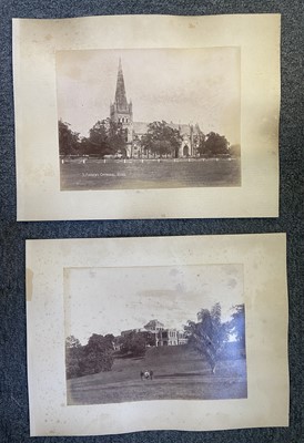 Lot 120 - Singapore. A group of 6 large-format albumen print views of Singapore, c. 1880