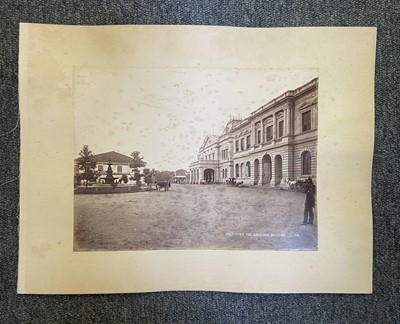 Lot 120 - Singapore. A group of 6 large-format albumen print views of Singapore, c. 1880