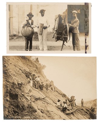 Lot 184 - Panama & Cuba. An album containing 26 corner-mounted gelatin silver print photographs, c. 1900-1910