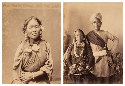 Lot 99 - India. An assorted group of 53 photographs of Indian people and scenes, c. 1860-1880