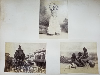 Lot 99 - India. An assorted group of 53 photographs of Indian people and scenes, c. 1860-1880