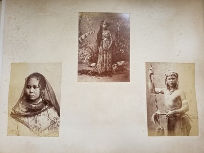 Lot 99 - India. An assorted group of 53 photographs of Indian people and scenes, c. 1860-1880